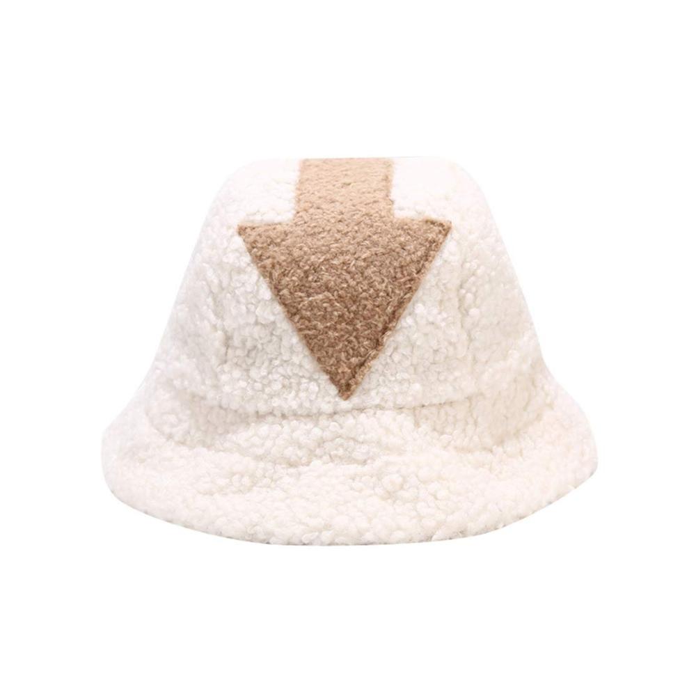 Winter Fischerhut mit Lammwolle Damen/Herren Bucket Hat Avatar Appa Design (Beige Pfeil 56-58cm