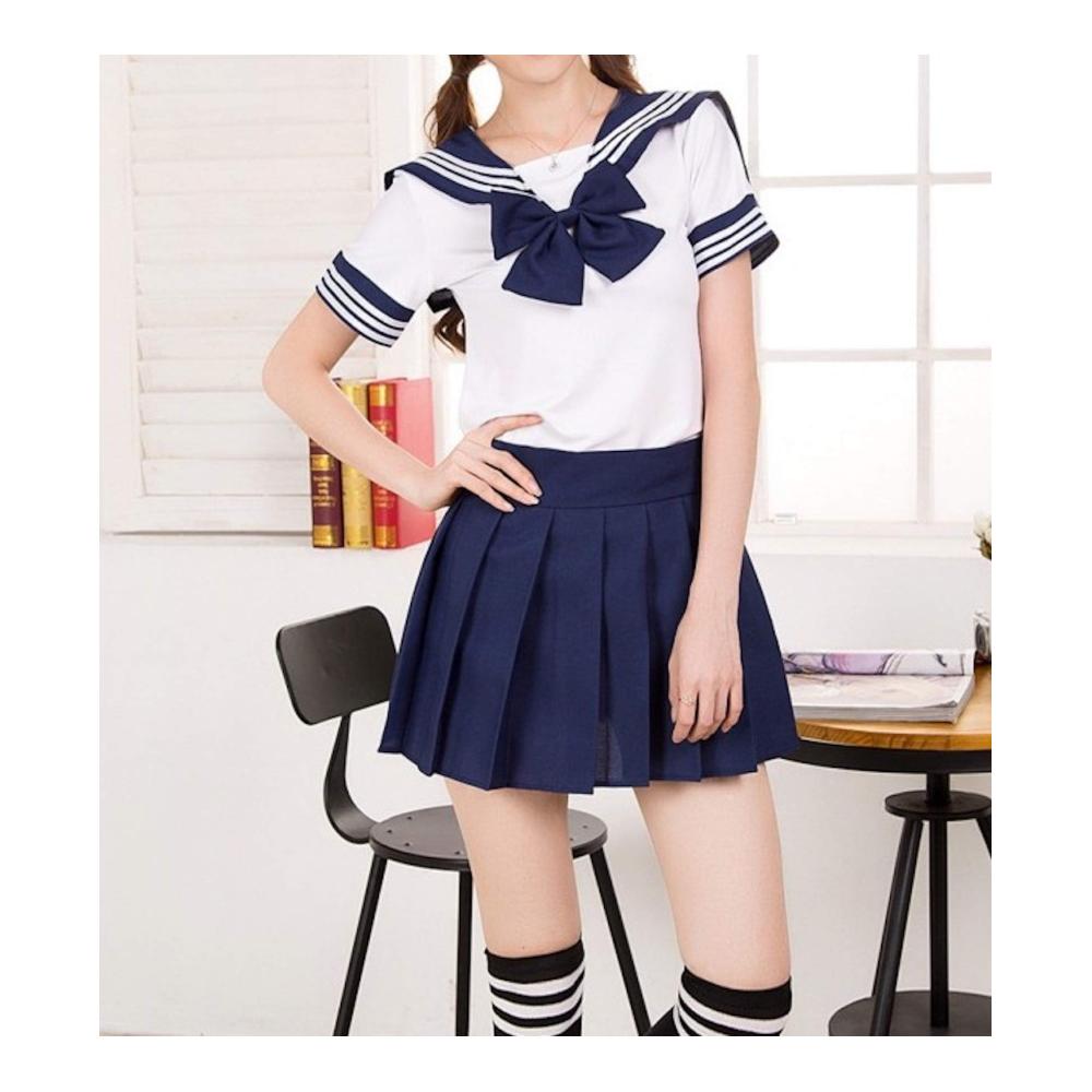 Rock & Blazer Damen Mädchen Cosplay Kostüm Set - Japanische Maskerade Partykleidung