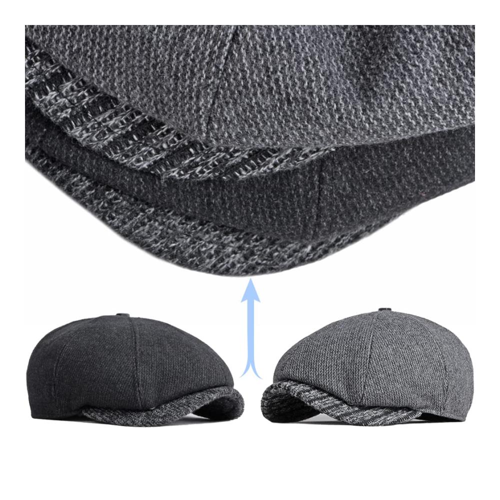 Schirmmützen Sleeping Forest Newsboy Mütze - Stilvoll und Warm mit Ohrenklappen für Damen und Herren