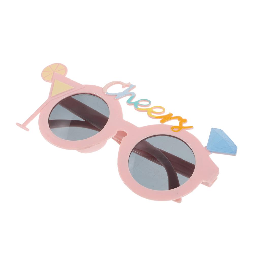 Sommer-Sonnenbrillen für Damen Lustige Hawaii-Gläser mit Weinglas-Design - Trendige Strandparty-Deko & neuartige Motto-Sonnenbrillen