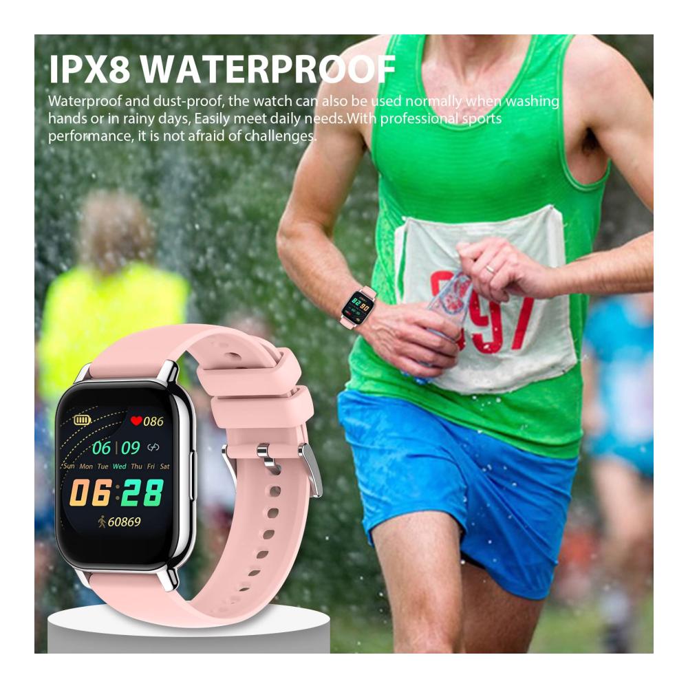 Fashion Smartwatches SUPBRO Smartwatch 1.85 – Personalisierter Bildschirm Bluetooth Anruf Musiksteuerung Herzfrequenz Schrittzähler Kalorien – IP68 Wasserdichter Fitness Tracker für iOS und Android