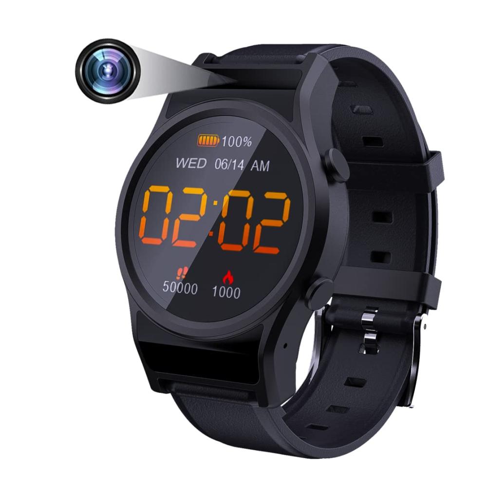 1080P Mini Kamera Smartwatch IPX6 Wasserdicht Versteckte Cam für Android iOS Überwachung & Aufnahme von Video/Audio Tragbare Gear für Outdoor - Fashion Smartwatches