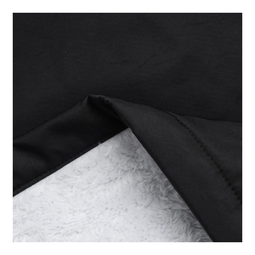 Regenjacken & -mäntel O·Lankeji Damen Wintermantel mit Teddyfleece-Futter und Kapuze – Wasserdichter Regenmantel für den Winter