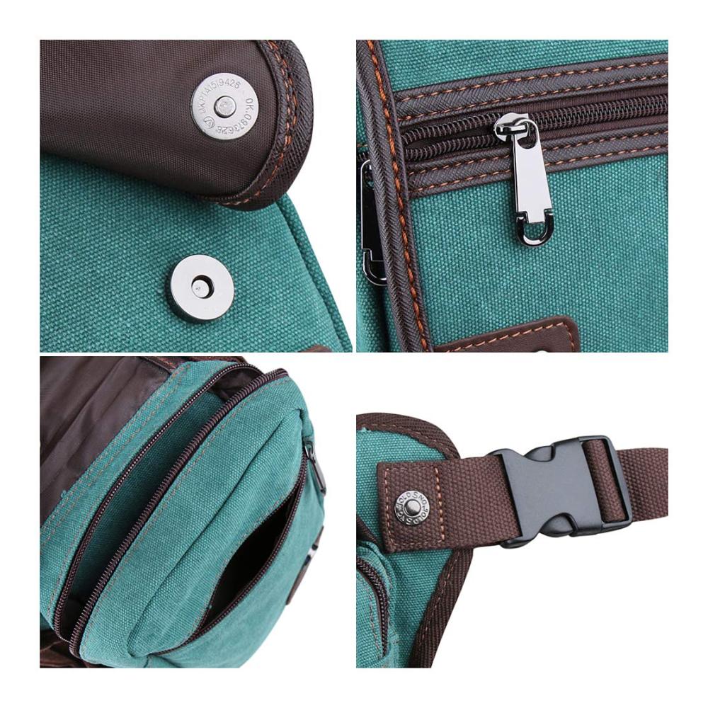 Modische Zenness Hüfttasche - Beintasche für Damen und Herren Klein und Praktisch Motorrad-Hip Bag in Blau