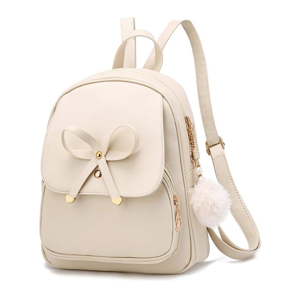 Mini PU Leder Rucksackhandtaschen für Damen – Modische Mädchen Rucksäcke für Teenager Kleiner Schultertaschen-Rucksack Frauen