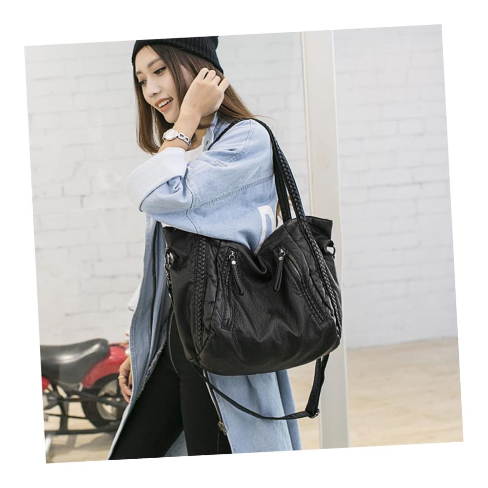 Gewebte Umhängetasche im Retro-Stil - Modische Damen Schultertasche