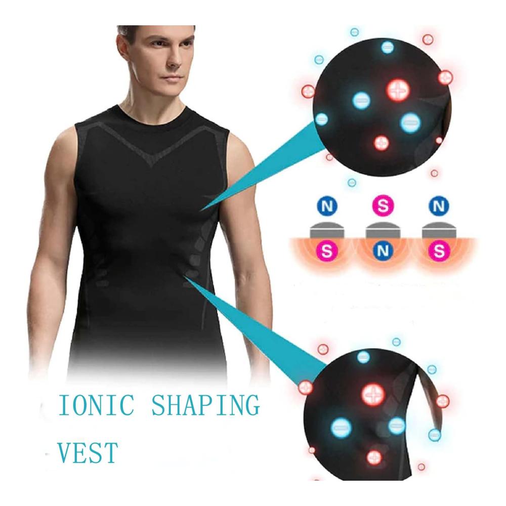 Ionic Shaping Vest für Herren - Energxcel Compression Unterhemd | Bequem & Atmungsaktiv