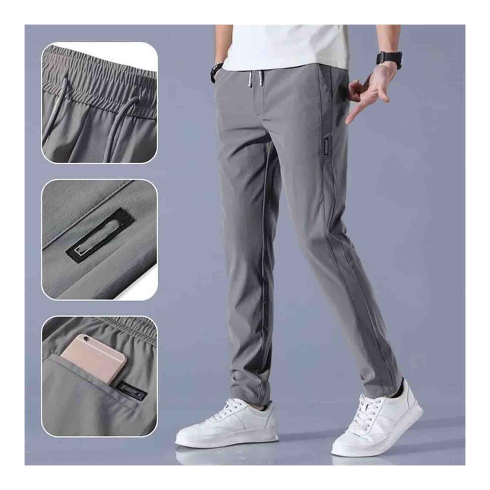 Schnell trocknende Herrenhose Klassische Business-Hose mit elastischer Taille ideal für Arbeit und Freizeit