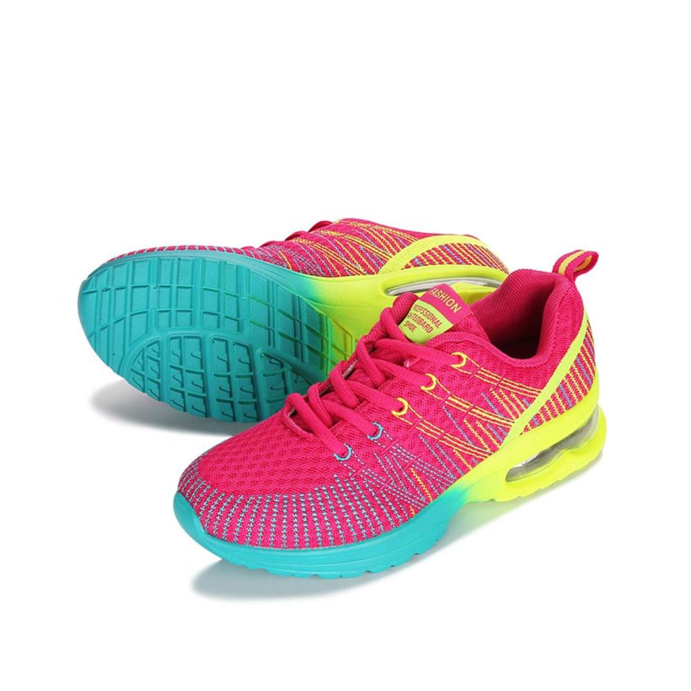 CrazycatZ Mesh Damen Sneaker – Leichte Straßenlaufschuhe für Damen Bunte Turnschuhe mit Komfort – Ideale Sportschuhe für bequemes Laufen