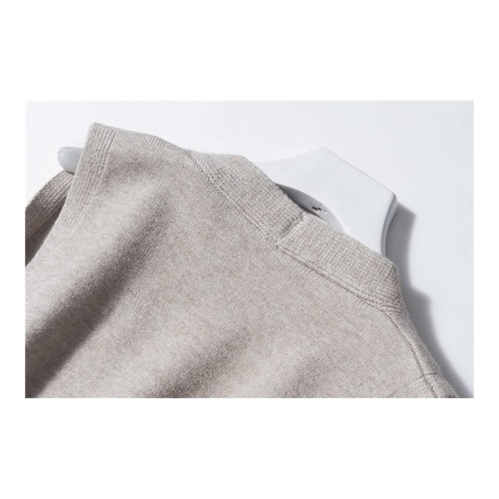 Damen Strickweste Elegante Ärmellose Strickjacke mit Ripptasche - Wintermode in Einem